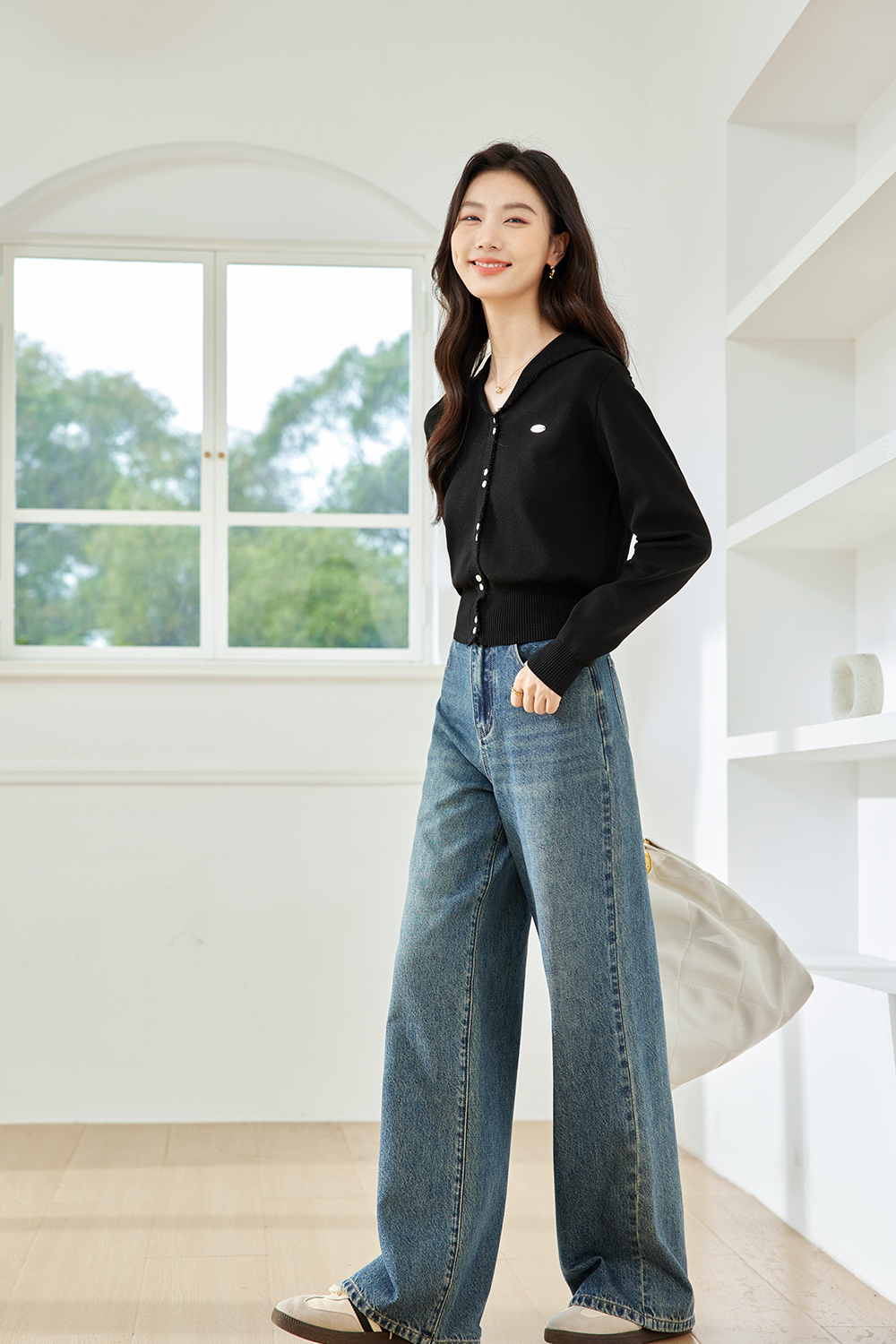 Simple And Versatile Knitted Cardigan-VIMLYSTORE