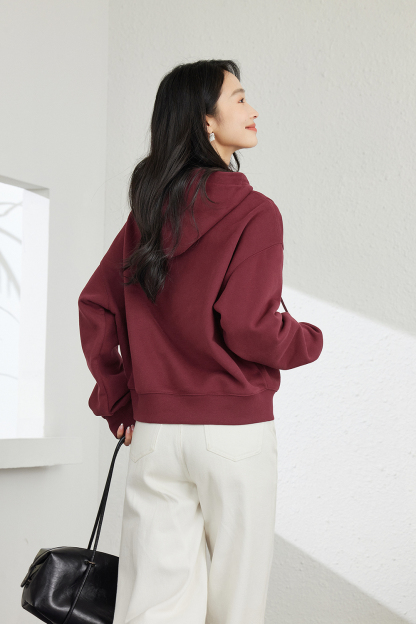 Fleece-Lined Hooded Sweatshirt