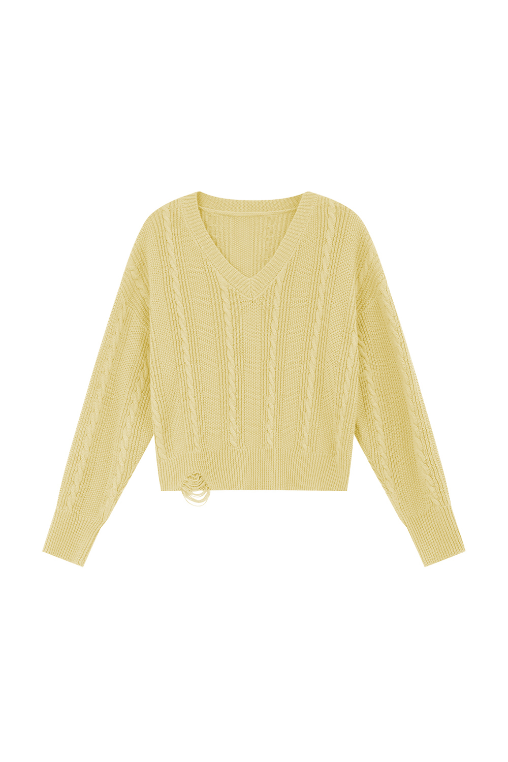 Textured Lazy Knitted Sweater