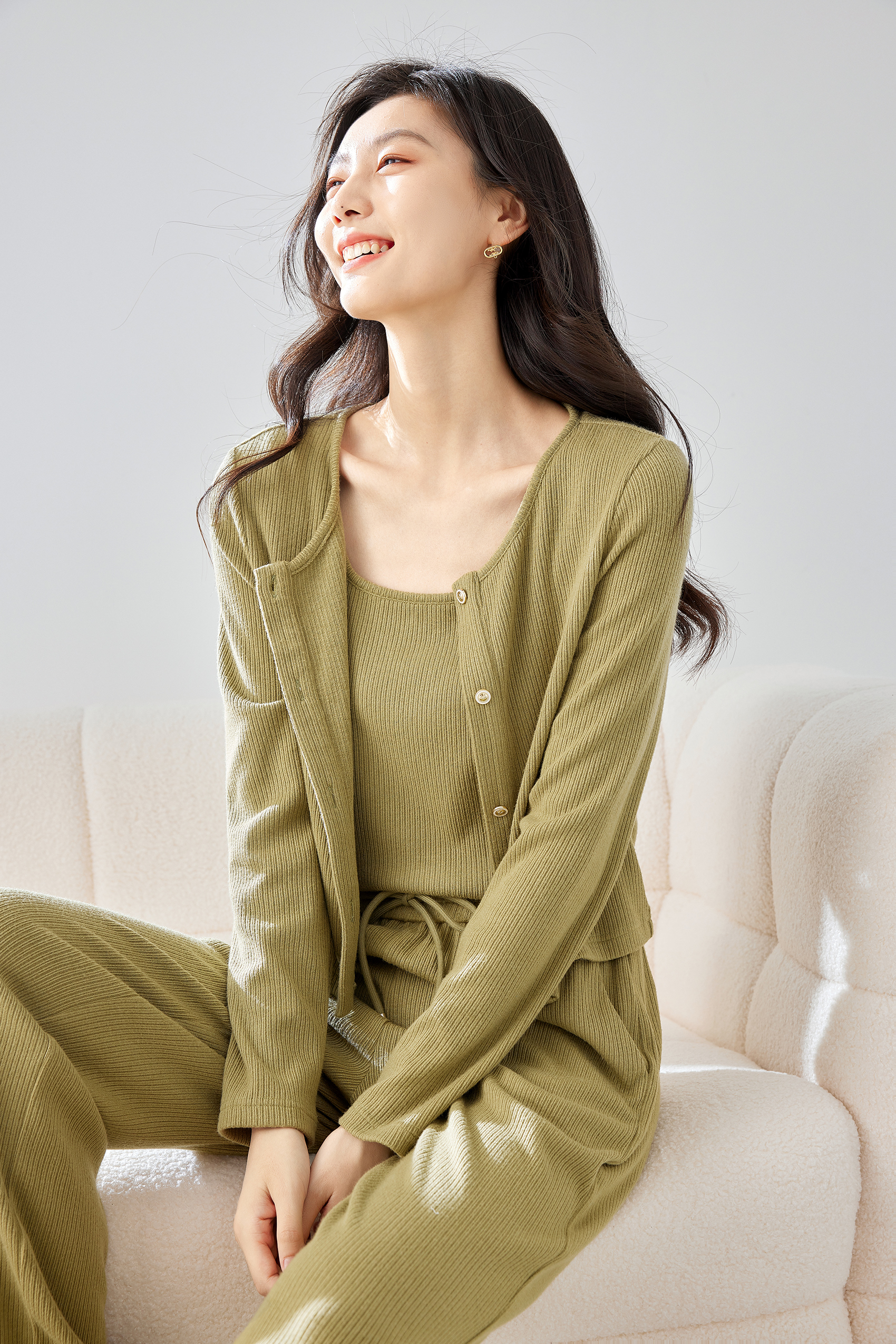 Three -piece sports knit set-VIMLYSTORE