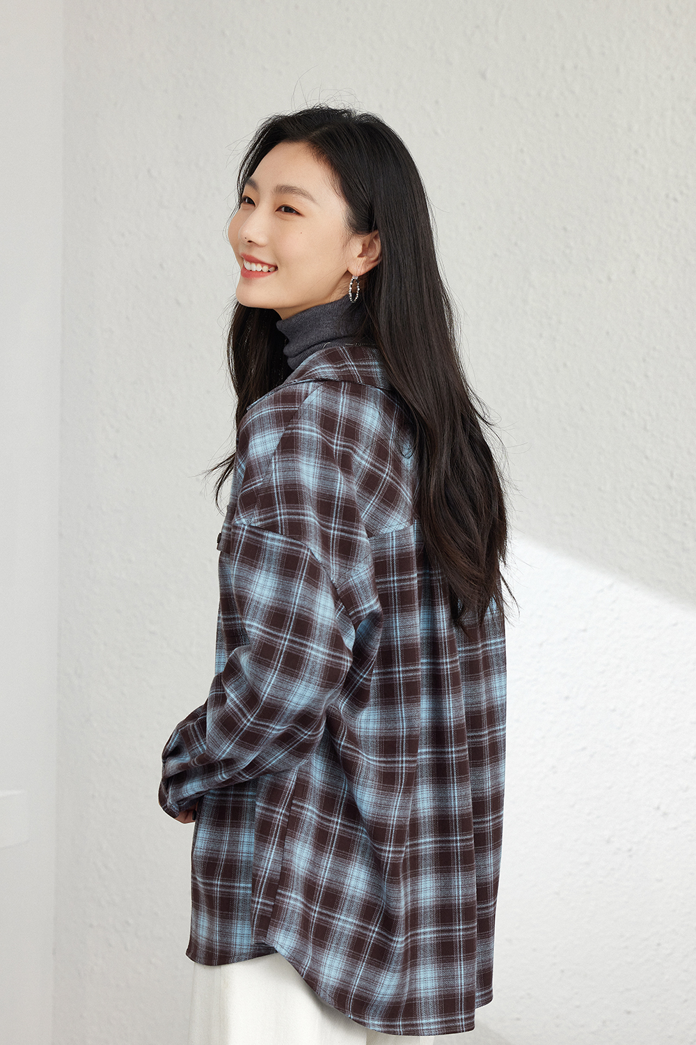 American Retro Plaid Shirt-VIMLYSTORE