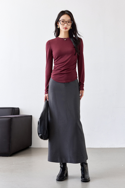 Wool blend knitted base layer