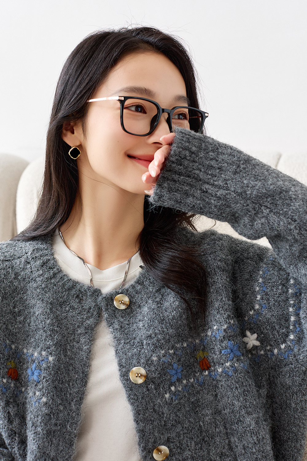 Soft And Loose Knitted Cardigan-VIMLYSTORE