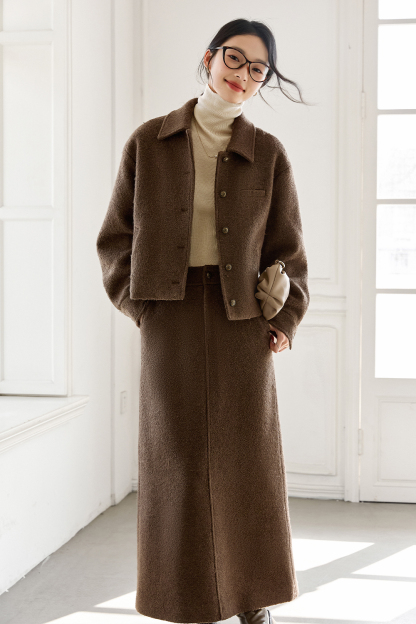 Wool Blend Thickened Casual Suit