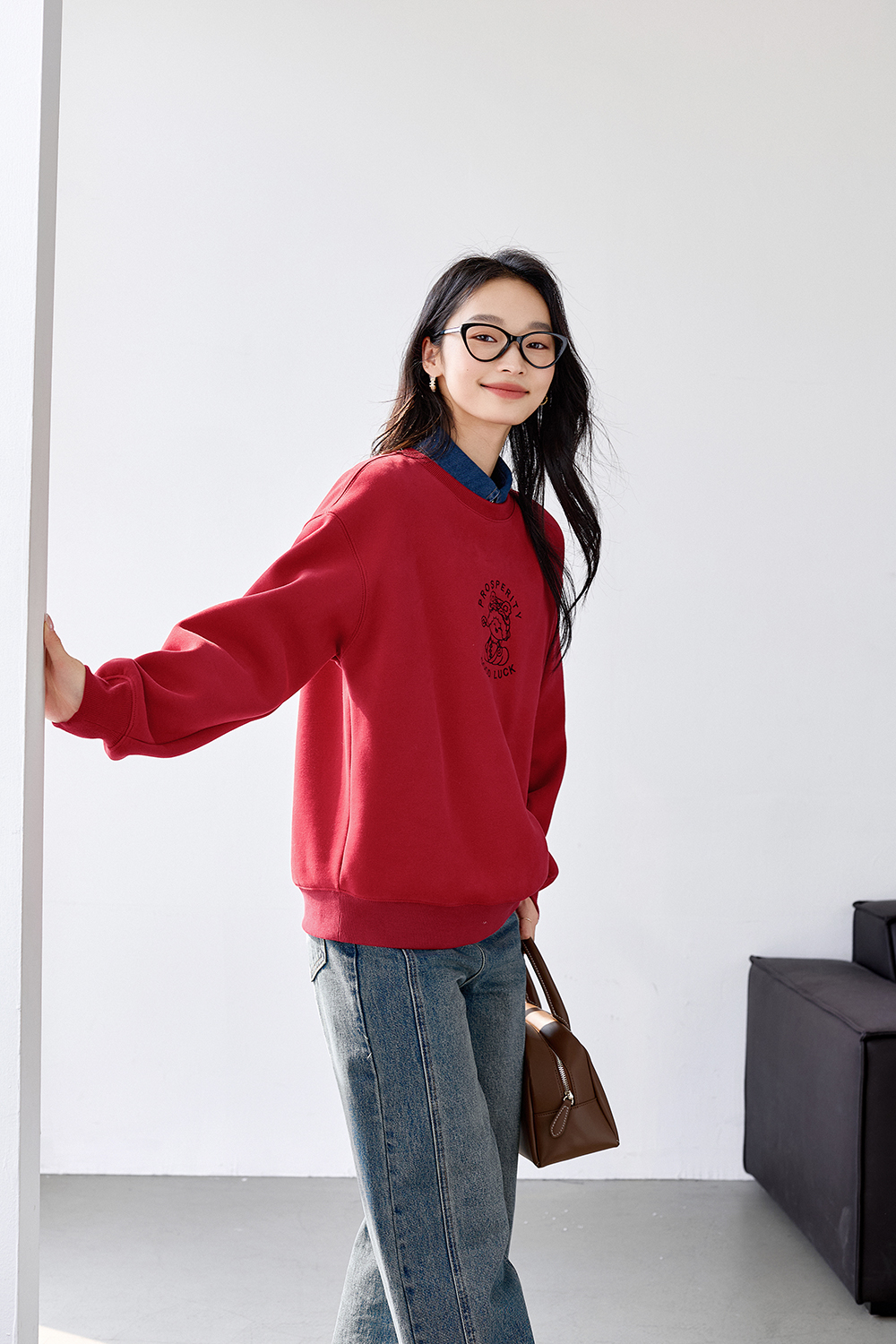 Fun printed design sweatshirt-VIMLYSTORE