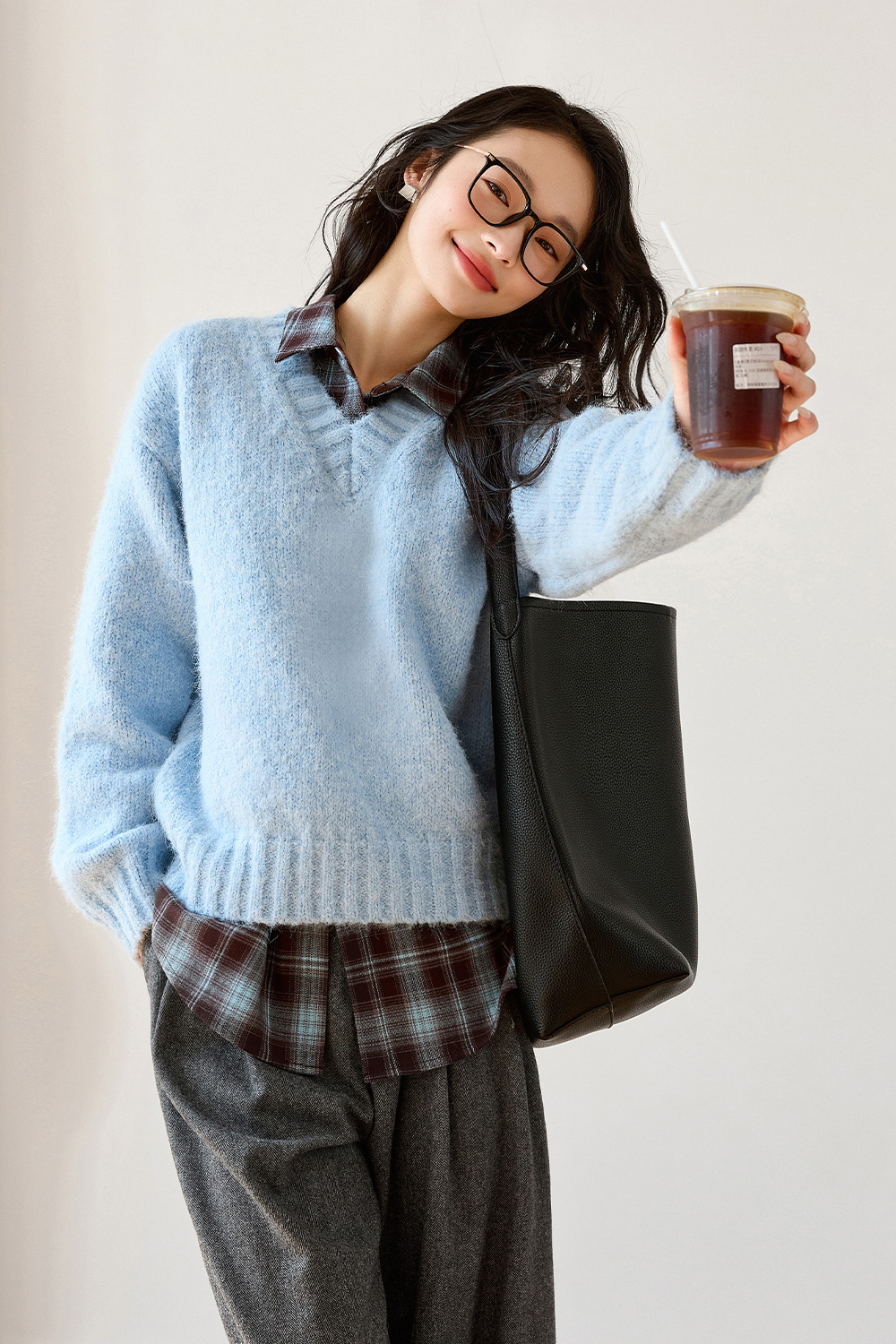 Gentle Series Wool - Blend Knitted Sweater-VIMLYSTORE