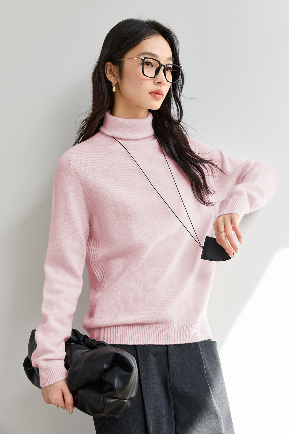 Purewool Simple Knitted Sweater-VIMLYSTORE