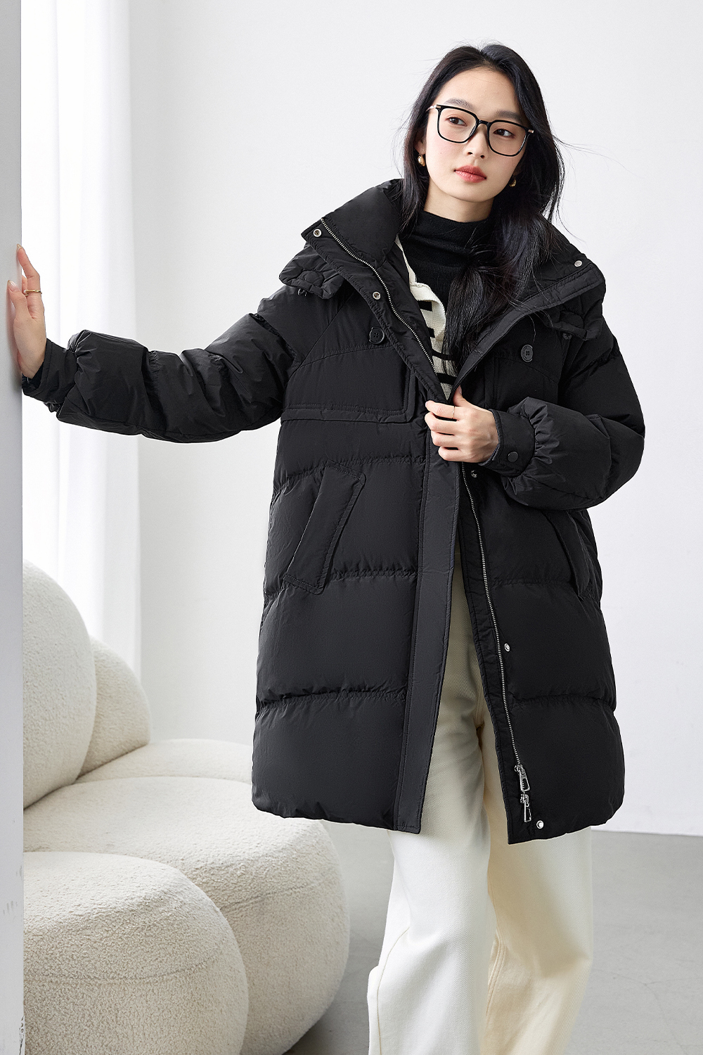 Thick casual down jacket