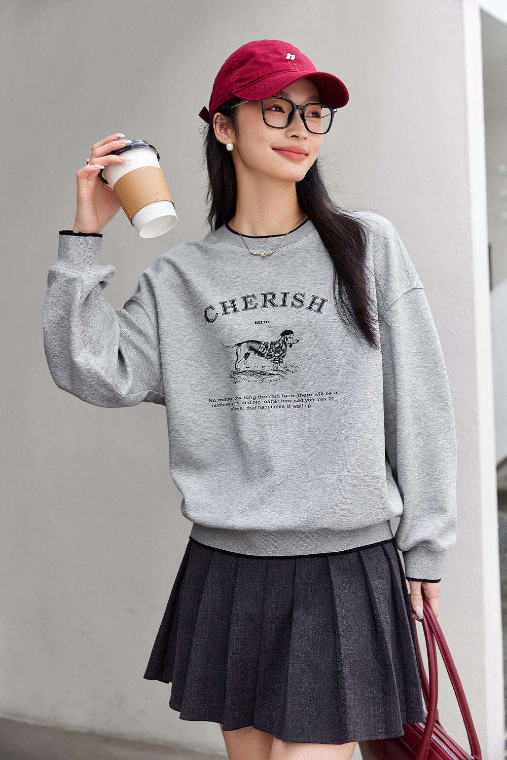 Cotton-spun Dog Printed Sports Shirt