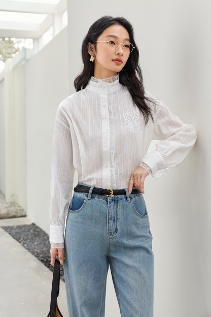 Hollow Lace Shirt