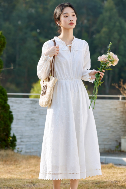Vacation Embroidered Dress