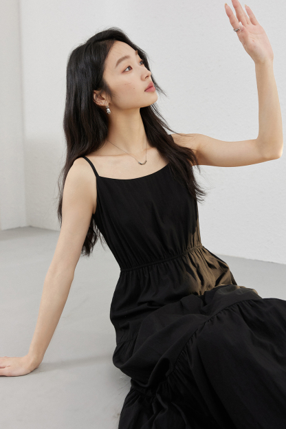 Elegant Suspender Dress