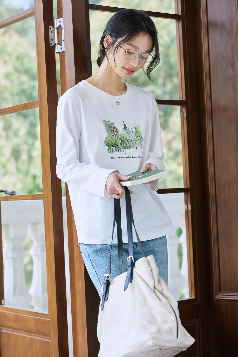 Cityscape Print T-Shirt