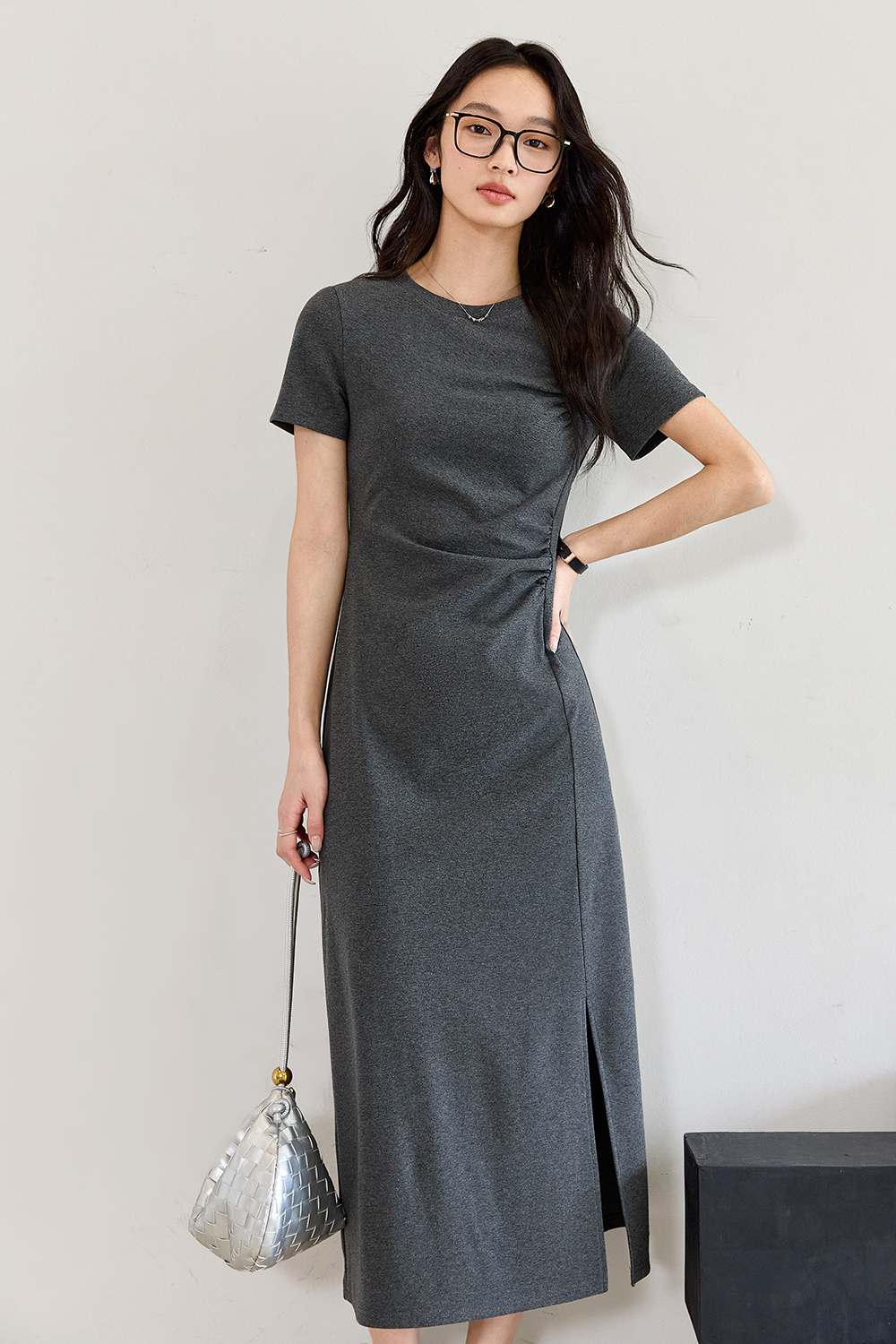 Comfortable Pleated Dress-VIMLYSTORE
