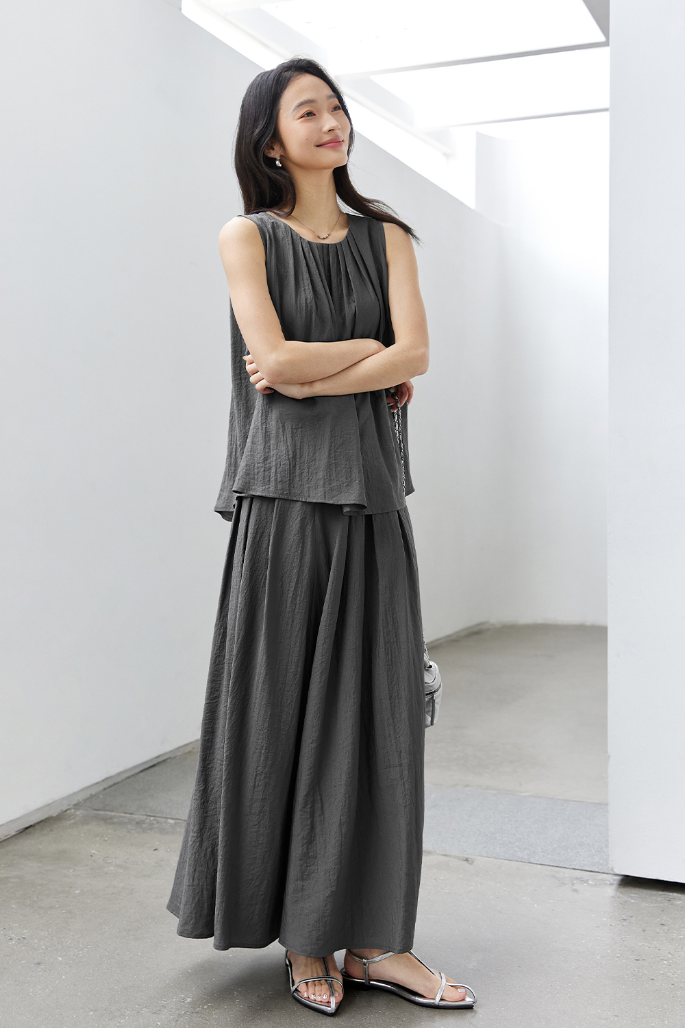 Simple Drape Casual Suit-VIMLYSTORE