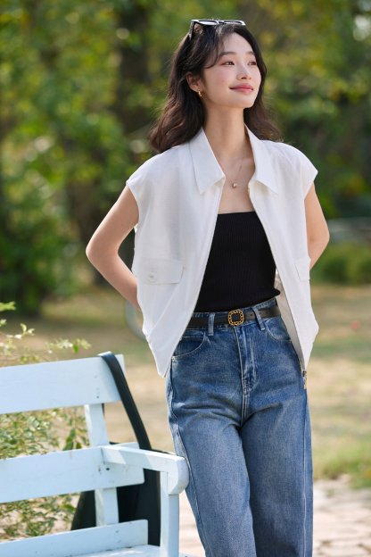 Simple Sleeveless Shirt