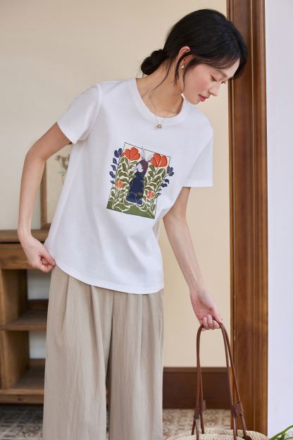 Rabbit Print T-Shirt