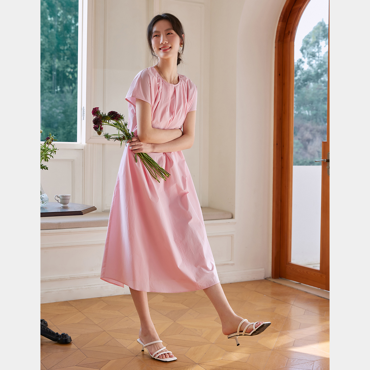 Pure Cotton Loose Straight Dress
