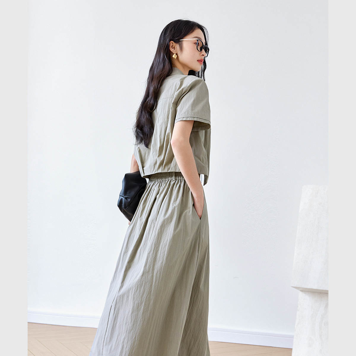 Pure Color Elegant Lady Suit