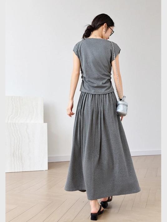 Casual Khmer Grey Suit