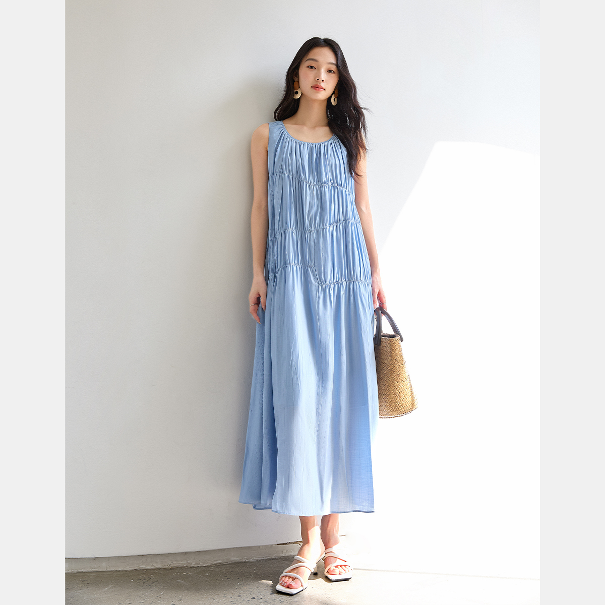 Elegant Pleated Dress