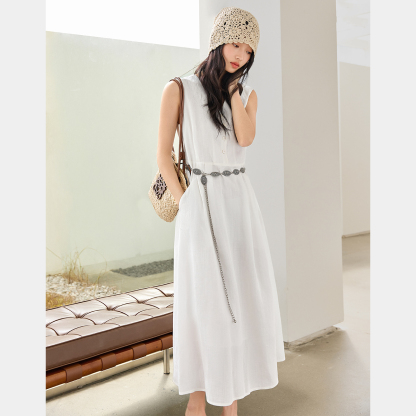Elegant V-Neck Straight Dress