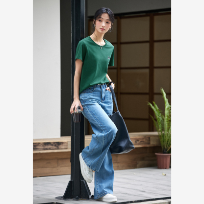 Cotton Pocket Cat T-Shirt