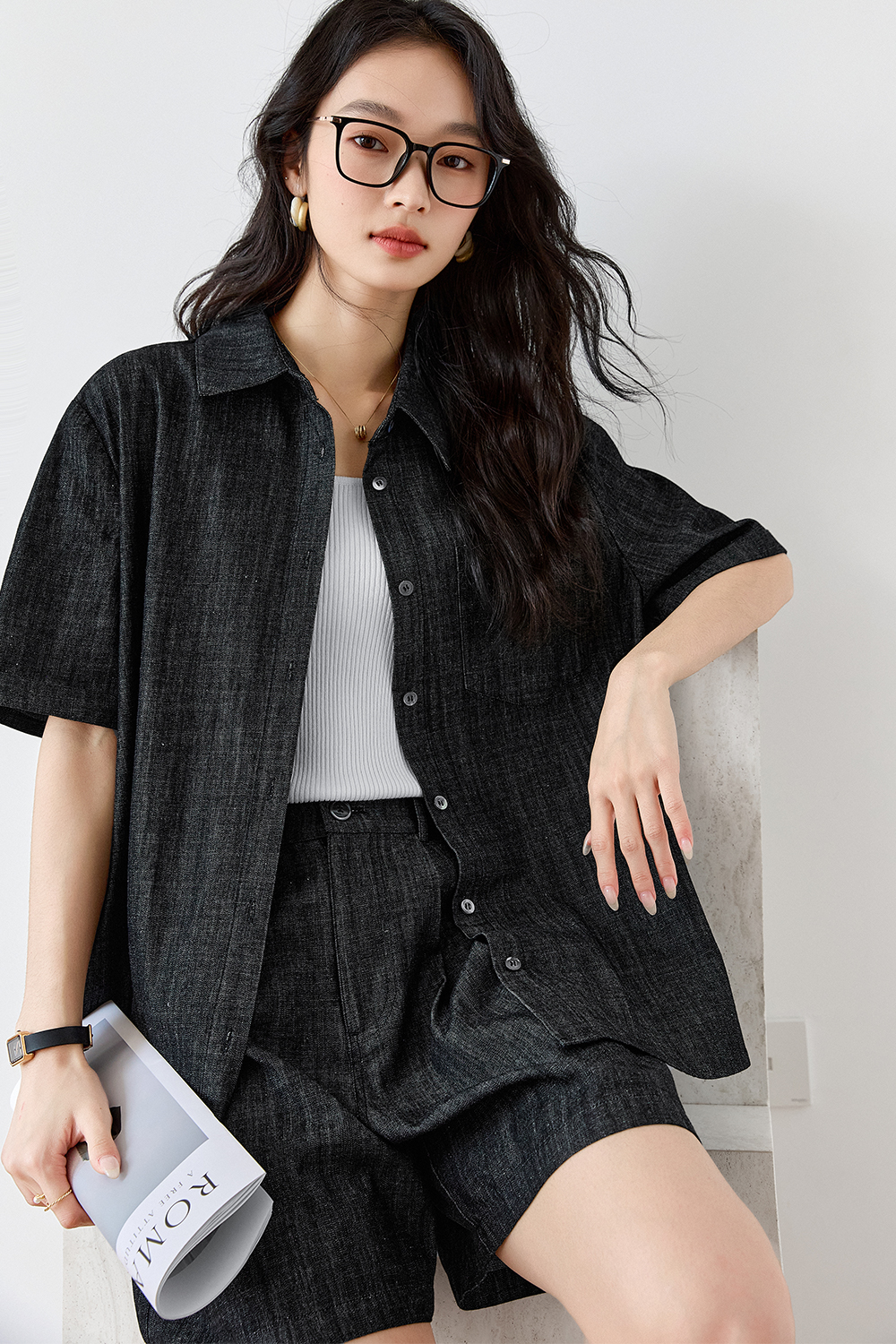 100% Cotton Casual Denim Suit-VIMLYSTORE