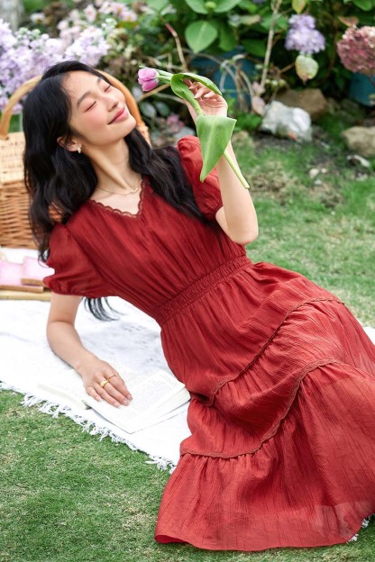 Lyosel V-Neck Dress