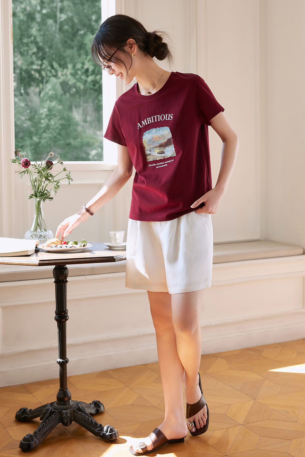 Tencel Linen Loose Shorts-VIMLYSTORE