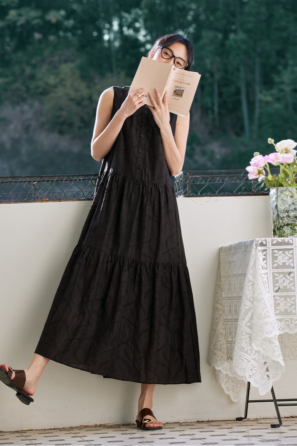 Lyocell Texture Loose Dress-VIMLYSTORE