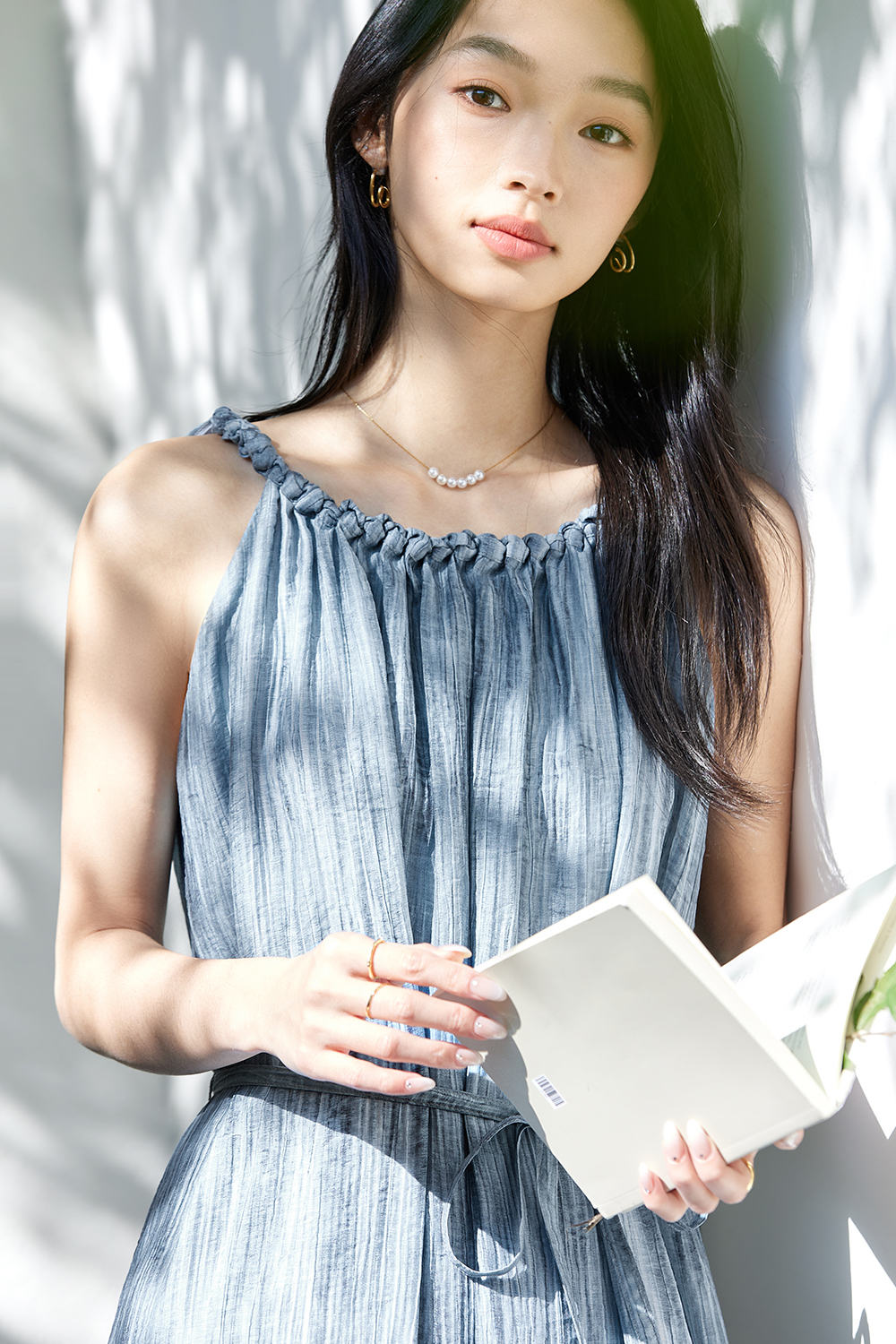 French Halter Strap Dress-VIMLYSTORE