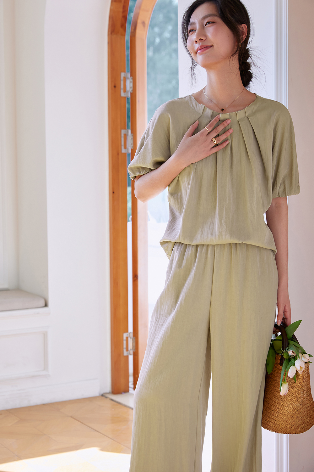 Easy Casual Woven Suit-VIMLYSTORE