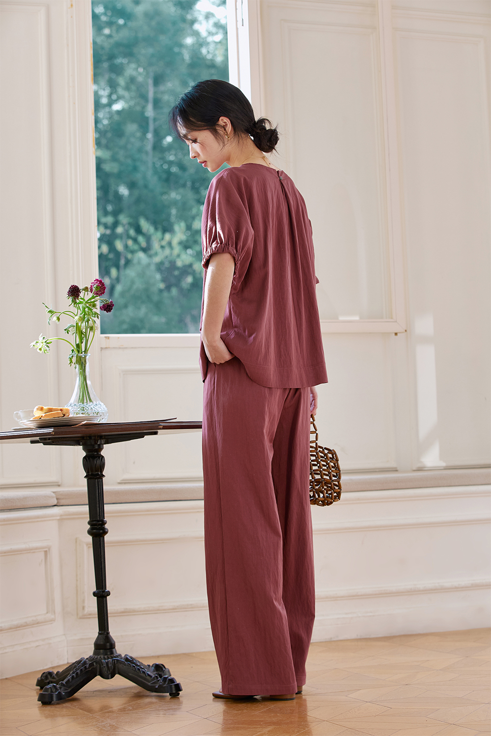 Easy Casual Woven Suit-VIMLYSTORE