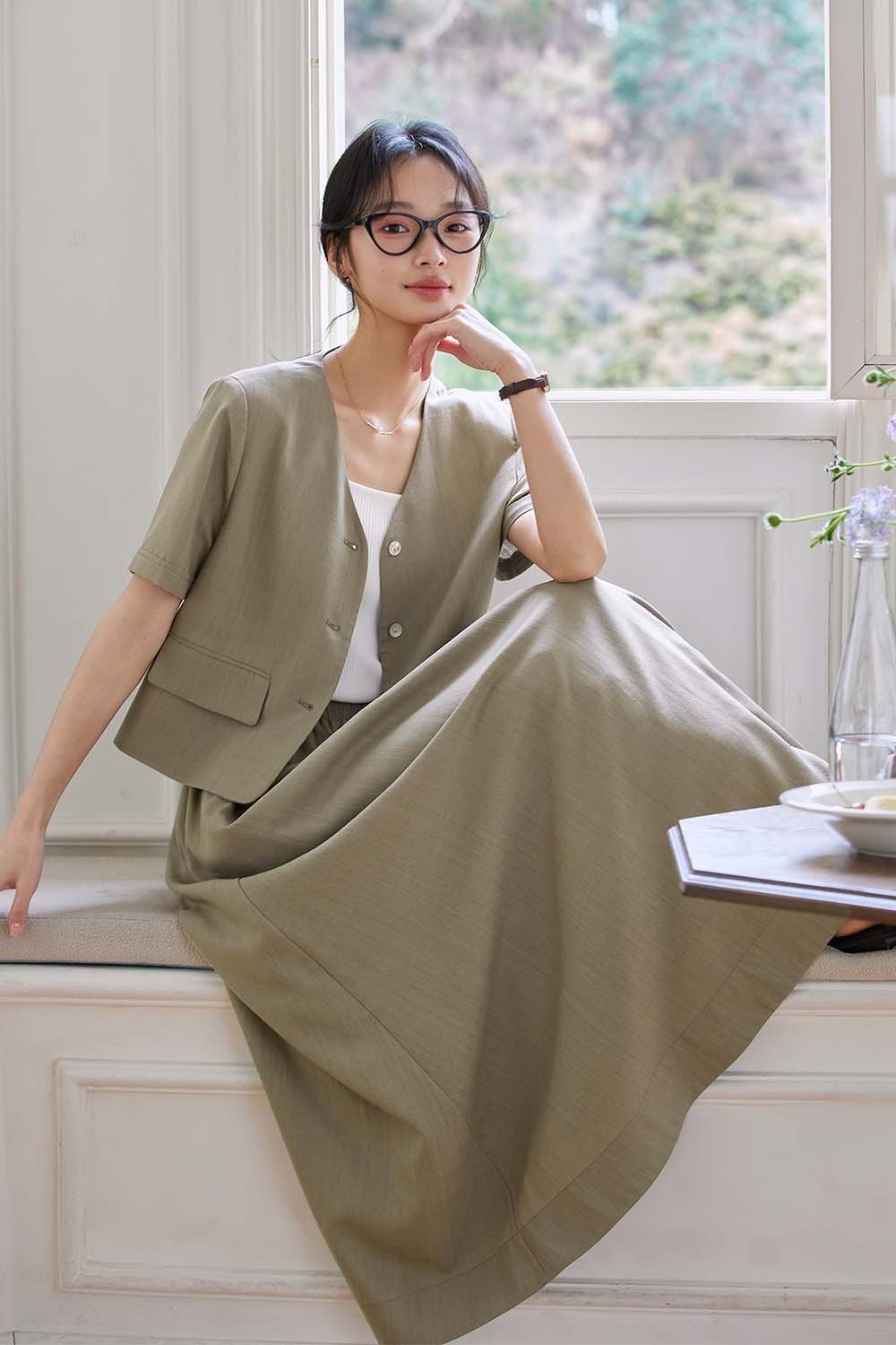 Elegant Casual Lyocell Suit