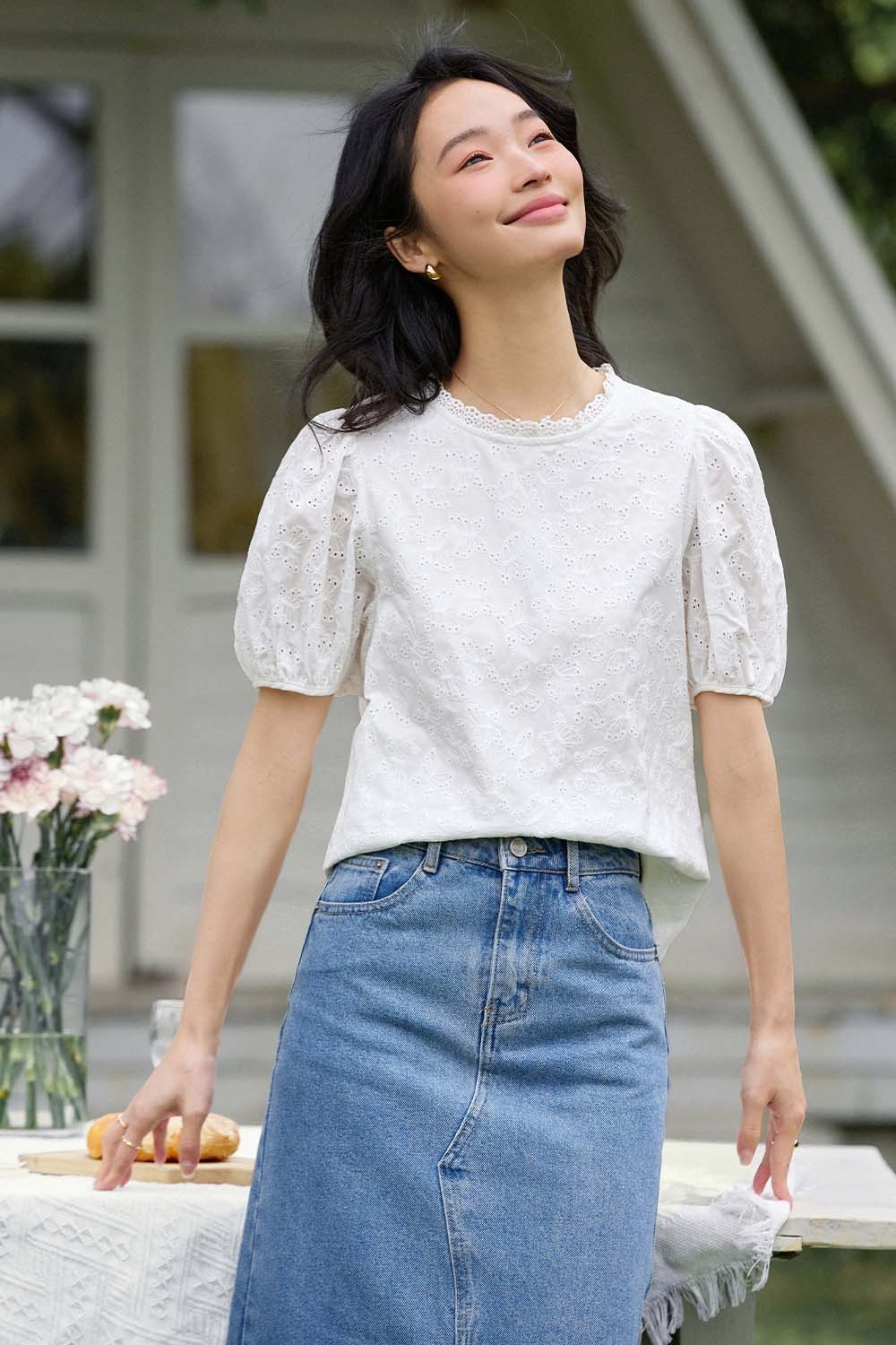 Elegant Shirt In Cotton Jacquard