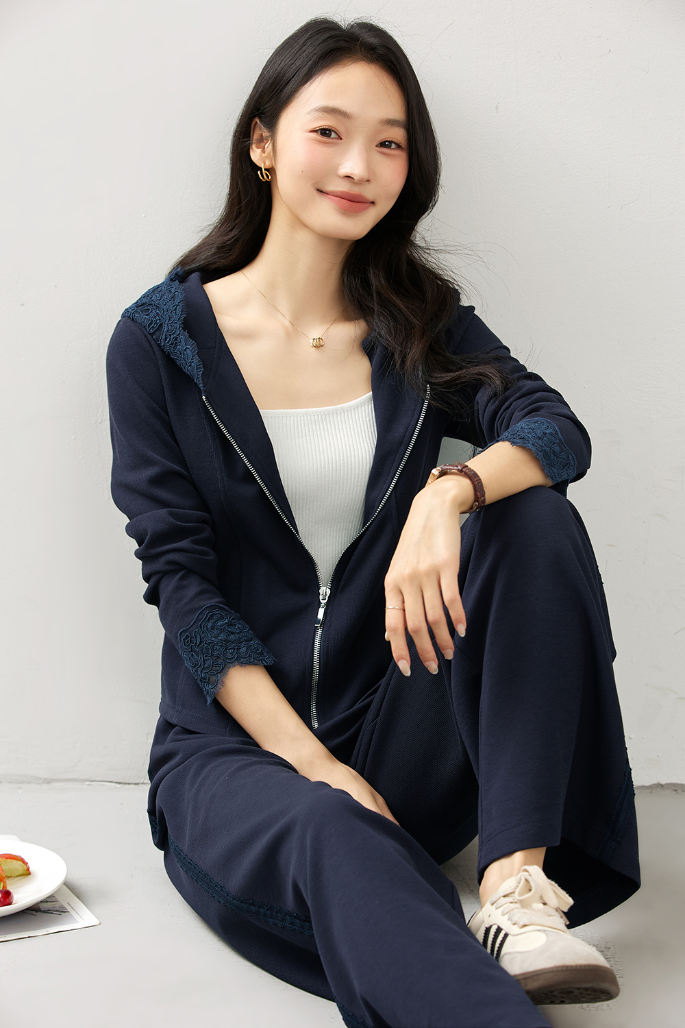 Hooded Top & Wide-Leg Jumpsuit-VIMLYSTORE