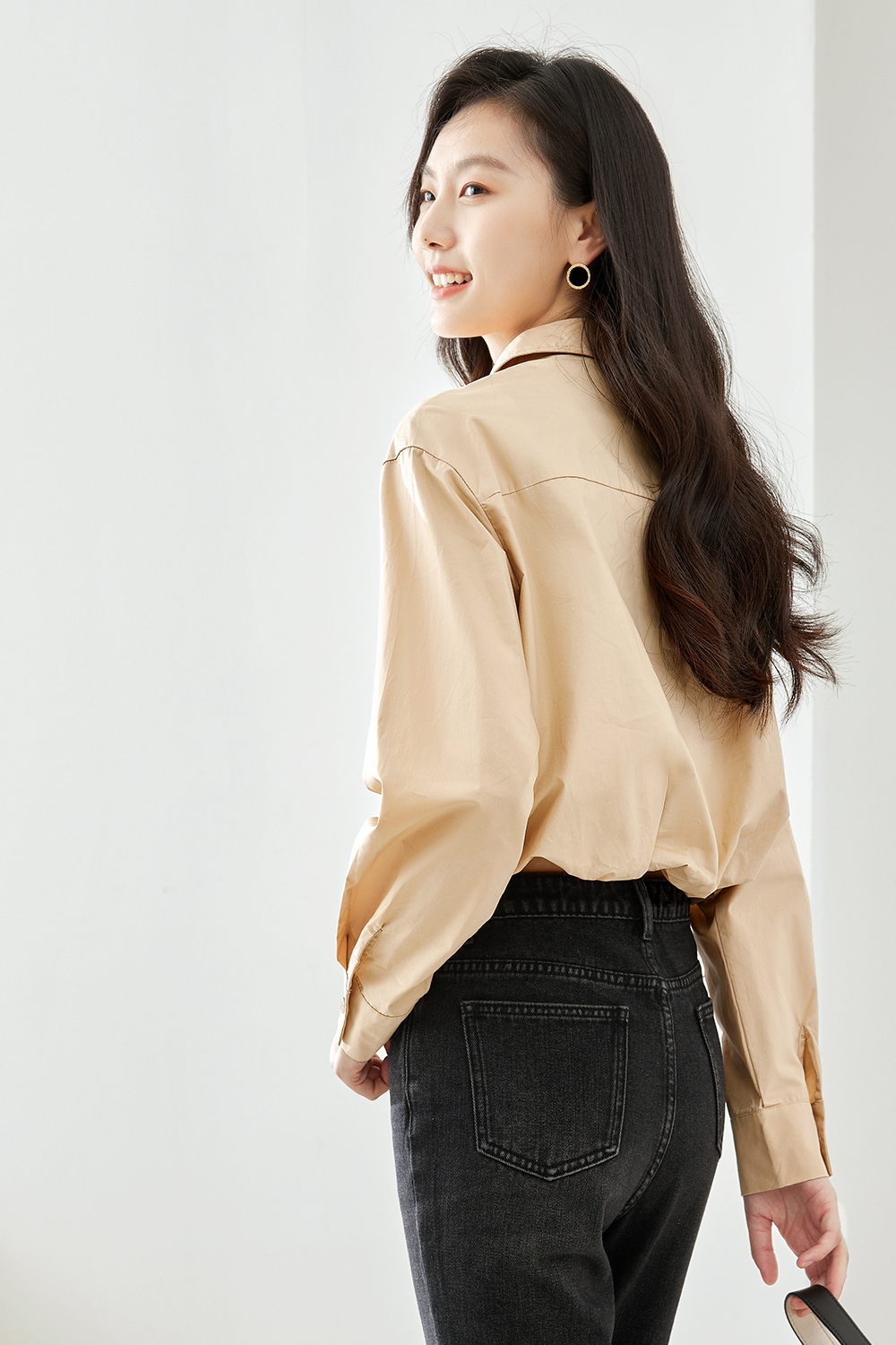 Mock two-piece shirt