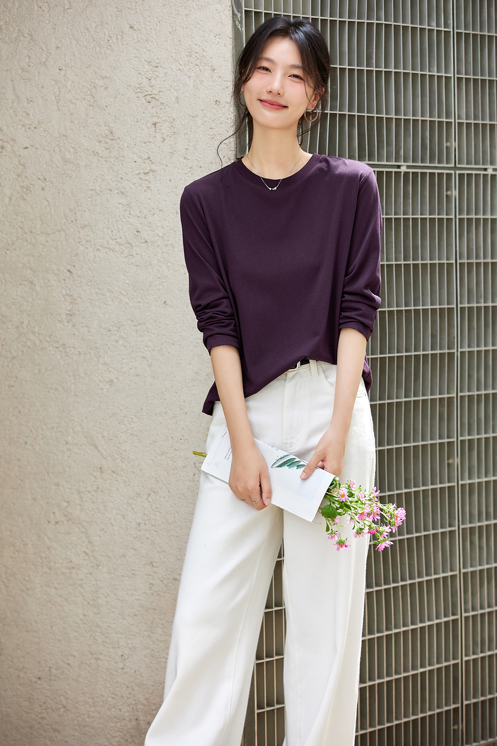 Essential Crewneck Layering Tee-VIMLYSTORE