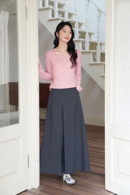 Minimalist Oversized Long-Sleeve Tee – Slimming & Versatile-VIMLYSTORE