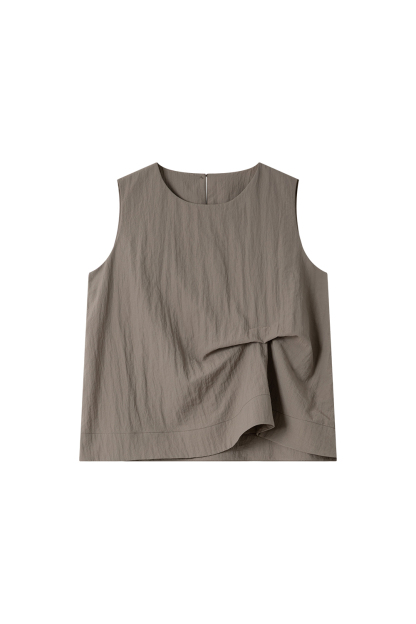 Slimming Sleeveless Top with Flared Pants Set