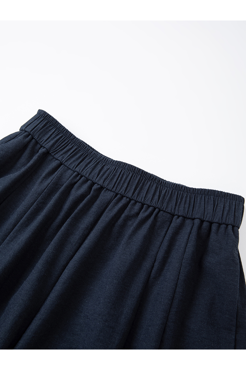 Linen Notch-Neck Top & Wide-Leg Pants Set-VIMLYSTORE