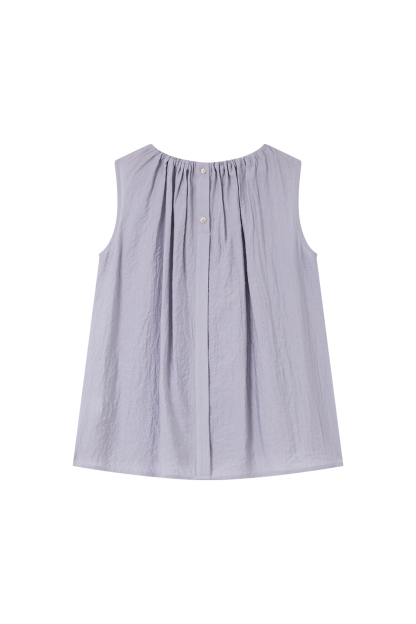 French-Casual Round Neck Sleeveless Top with Flowy Skirt Set-VIMLYSTORE