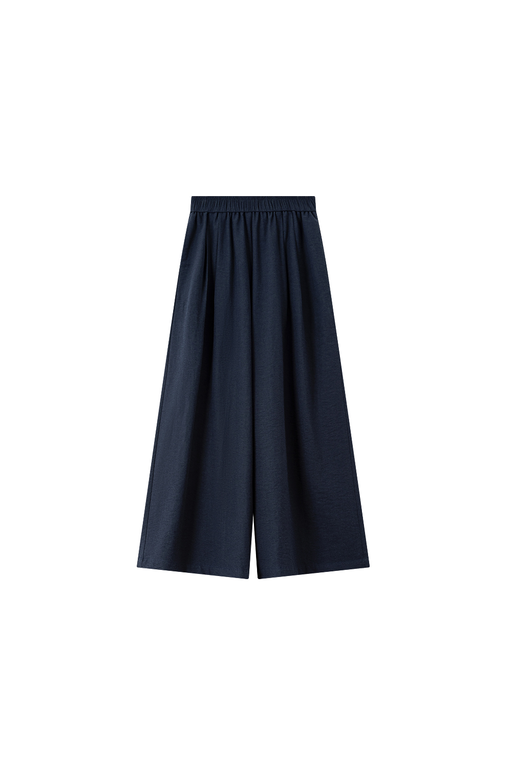 Linen Notch-Neck Top & Wide-Leg Pants Set-VIMLYSTORE