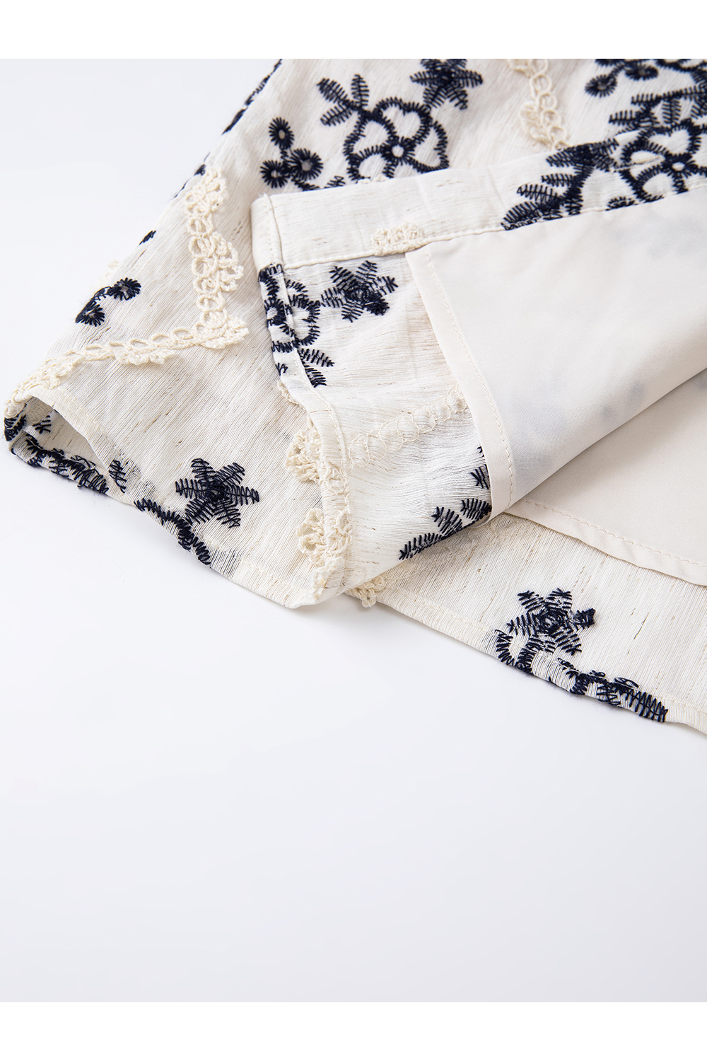 Linen Notch-Neck Top & Wide-Leg Pants Set-VIMLYSTORE