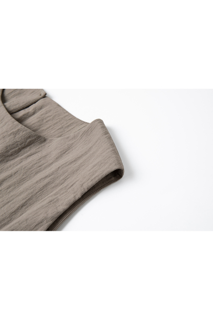 Slimming Sleeveless Top with Flared Pants Set