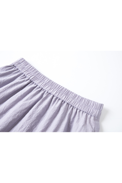 French-Casual Round Neck Sleeveless Top with Flowy Skirt Set-VIMLYSTORE