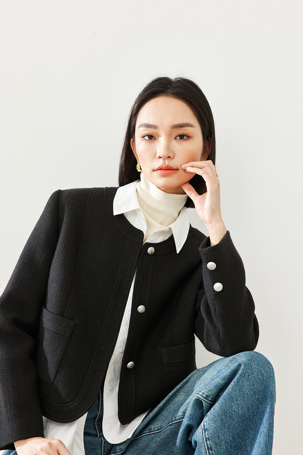 Thick warm casual jacket
