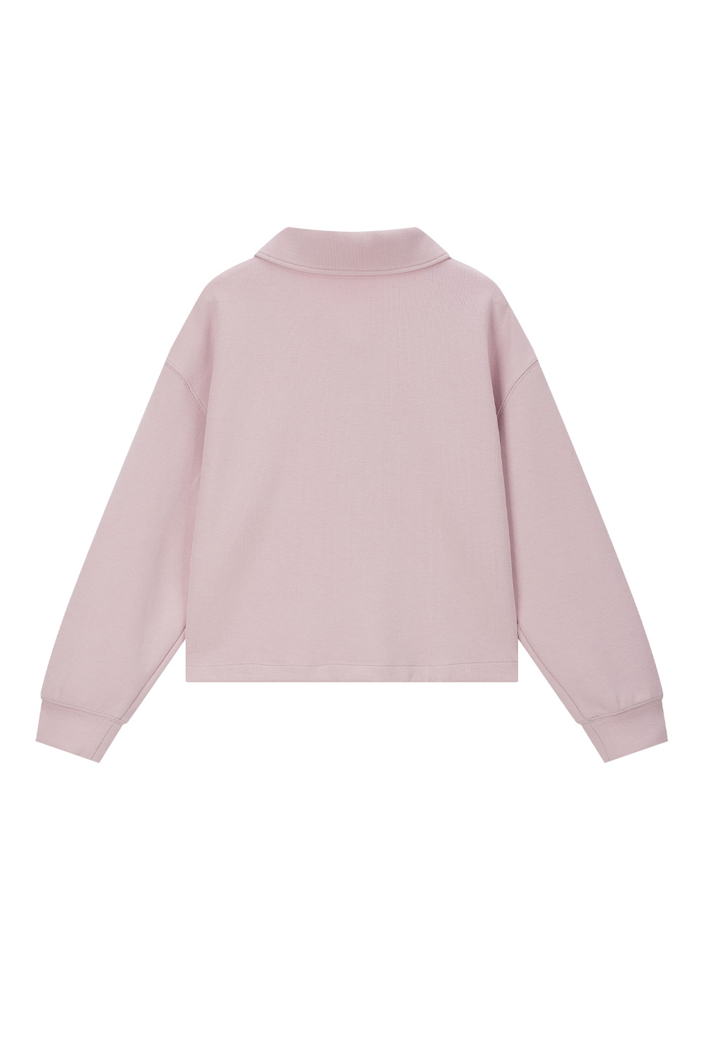 lapel knitted sweatshirt
