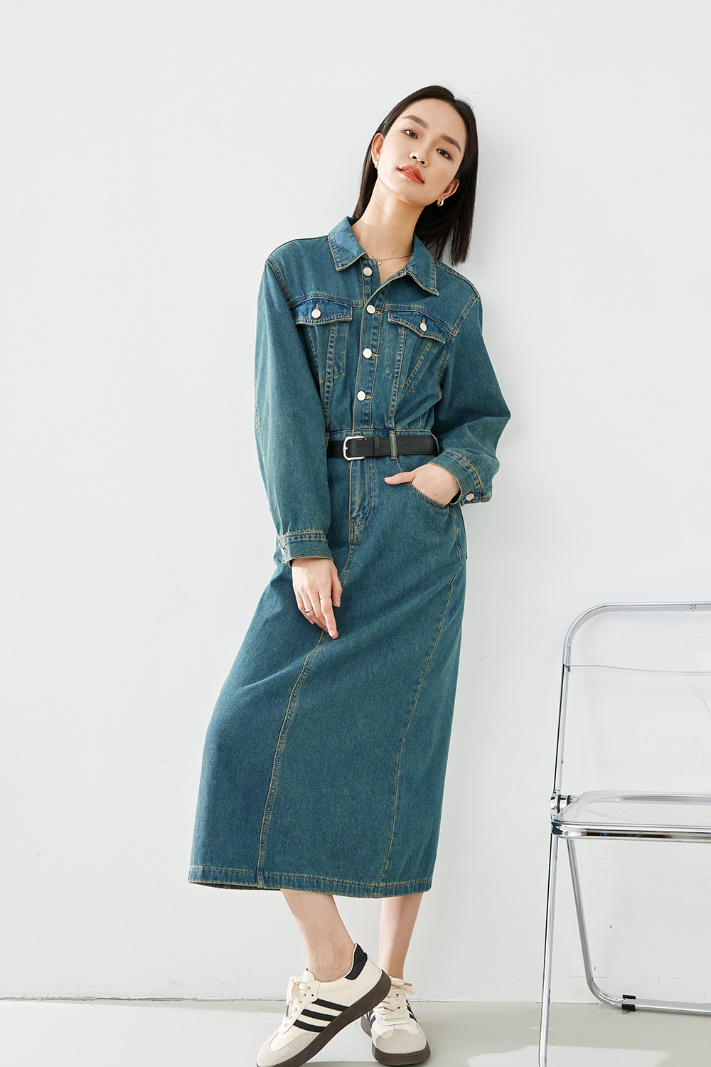 Fashionable Denim Dress